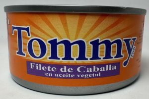 Filete de Caballa Tommy en aceite vegetal 170g - Caja x 48 Und