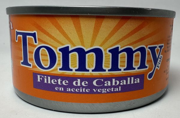 Filete de Caballa Tommy en aceite vegetal 170g - Caja x 48 Und